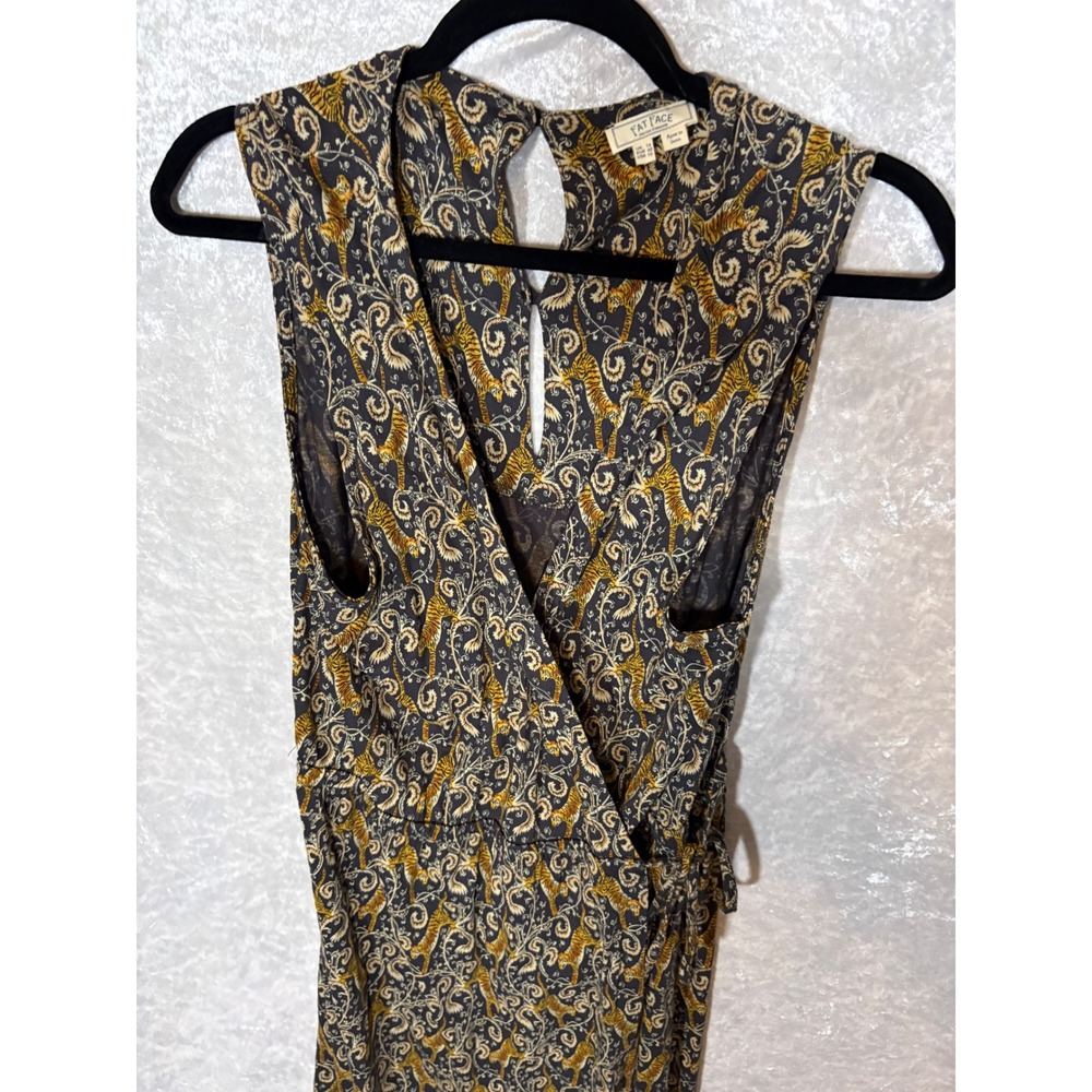 FatFace Boho Paisley Wrap Maxi Dress Women's Sz 10 Festival Vacation - Picture 2 of 12